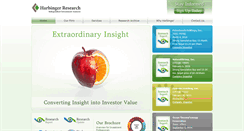 Desktop Screenshot of harbingerresearch.com